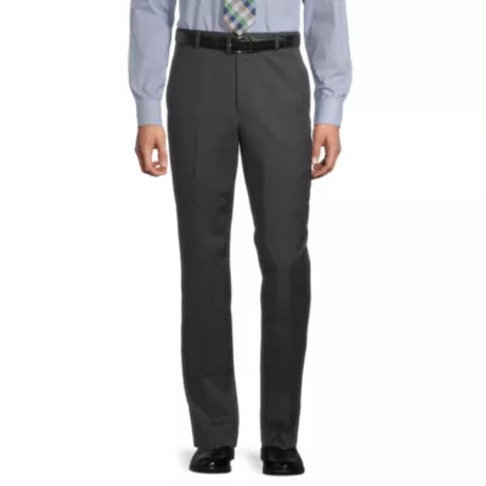 Stafford Super Mens Regular Fit Flat Front Suit Pants - Big and