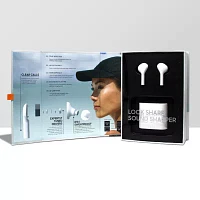 Sharper Image True Wireless Earbuds with 10 Ear Tips + Charging Case