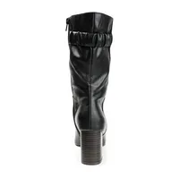 Journee Collection Womens Jc Wilo Stacked Heel Riding Boots