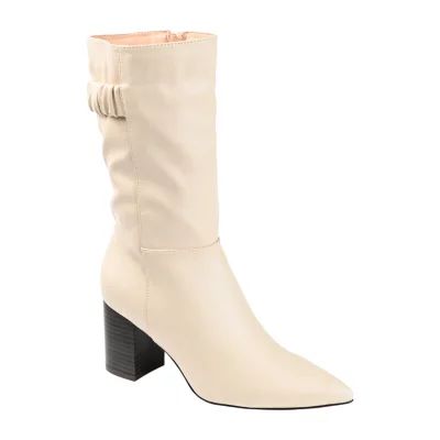 Journee Collection Womens Jc Wilo Stacked Heel Riding Boots