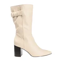 Journee Collection Womens Jc Wilo Stacked Heel Riding Boots