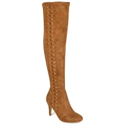 Journee Collection Womens Abie Stiletto Heel Over the Knee Boots