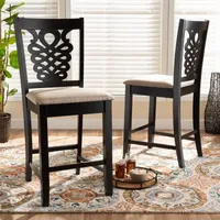 Gervais  2-pc. Counter Height Bar Stool with Upholstered Seat