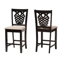 Gervais  2-pc. Counter Height Bar Stool with Upholstered Seat