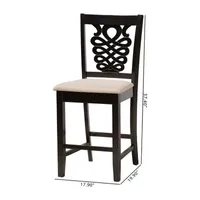 Gervais  2-pc. Counter Height Bar Stool with Upholstered Seat