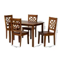 Nicolette Dining Room Collection 5-pc. Rectangular Set