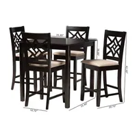 Nicolette Kitchen Collection 5-pc. Pub Set