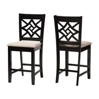 Nicolette Kitchen Collection 2-pc. Counter Height Bar Stool