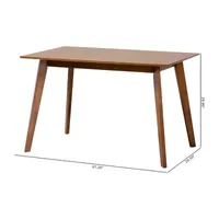 Maila Dining Room Collection Rectangular Wood-Top Dining Table