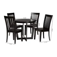 Sasa Dining Room Collection 5-pc. Round Dining Set