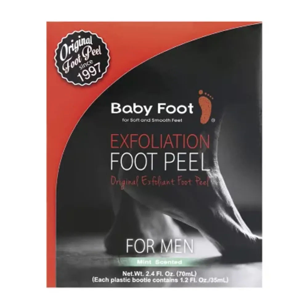 Baby Foot Mens Mint Scent Exfoliation Foot Peel