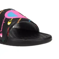 Champion Little & Big  Girls Script Slide Sandals