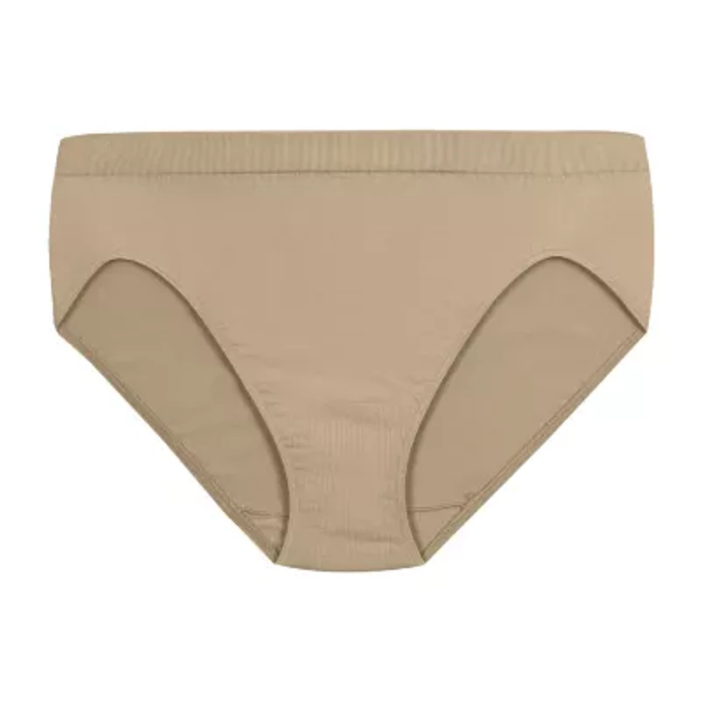 Bali Comfort Revolution Average + Full Figure Seamless High Cut Panty 303j
