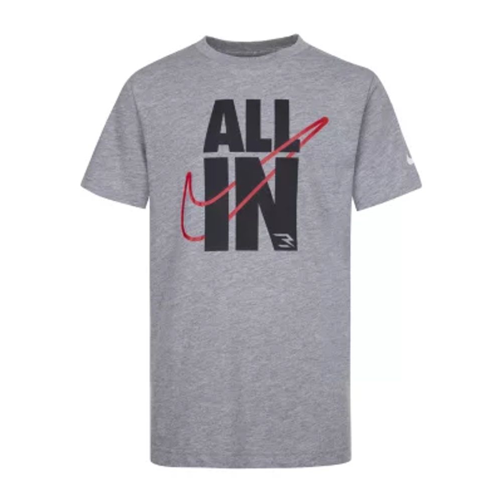 Nike 3BRAND by Russell Wilson Big Boys Crew Neck Short Sleeve Graphic T-Shirt