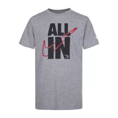 Nike 3BRAND by Russell Wilson Big Boys Crew Neck Short Sleeve Graphic T-Shirt