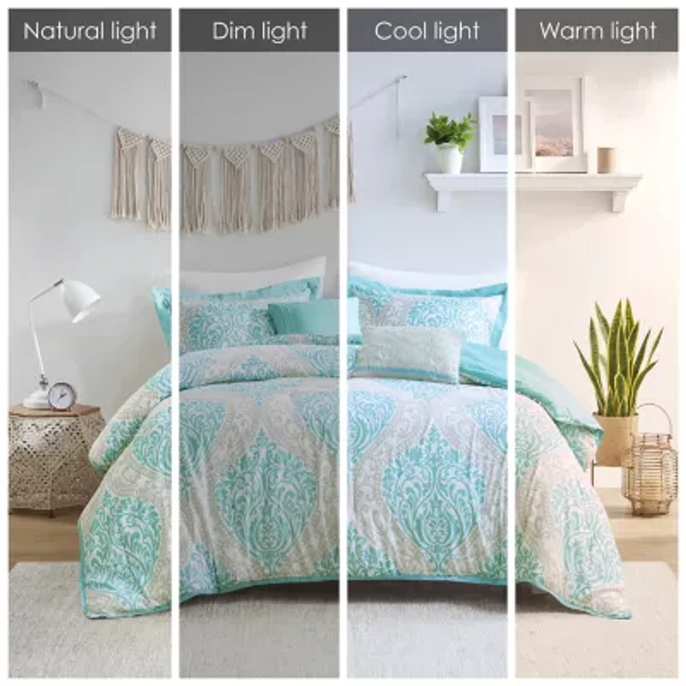 Intelligent Design Lilly Comforter Set with decorative pillows