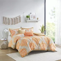 Intelligent Design Sabrina Damask Comforter Set with decorative pillows