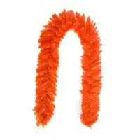 Kurt Adler 9 Foot Pre-Lit Indoor Orange Garland