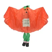 Set of 3 Ghost  Pumpkin and Bat Standing Halloween Kid Figures 36"