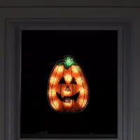 12'' Lighted Jack-O-Lantern Halloween Window Silhouette