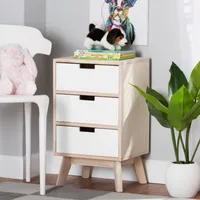 Halian 3-Drawer Nightstand