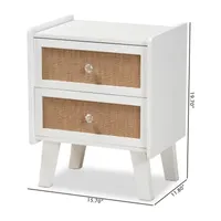 Balta 2-Drawer Nightstand