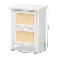 Sariah 2-Drawer Nightstand