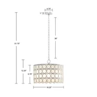 Hampton Hill Abbot 4 Light Drum Shaped Chandelier