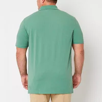 St. John's Bay Pique Big and Tall Mens Classic Fit Short Sleeve Polo Shirt