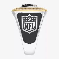 True Fans Fine Jewelry Cleveland Browns Mens 1/2 CT. Natural White Diamond 10K Two Tone Gold Fashion Ring