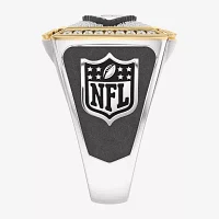 True Fans Fine Jewelry Kansas City Chiefs Mens 1/2 CT. Natural White Diamond 10K Two Tone Gold Arrow Fashion Ring