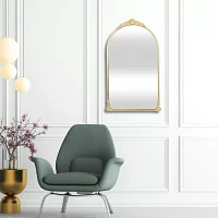 Cheungs Everlaine Modern Victorian Gold Wall Mount Wall Mirror