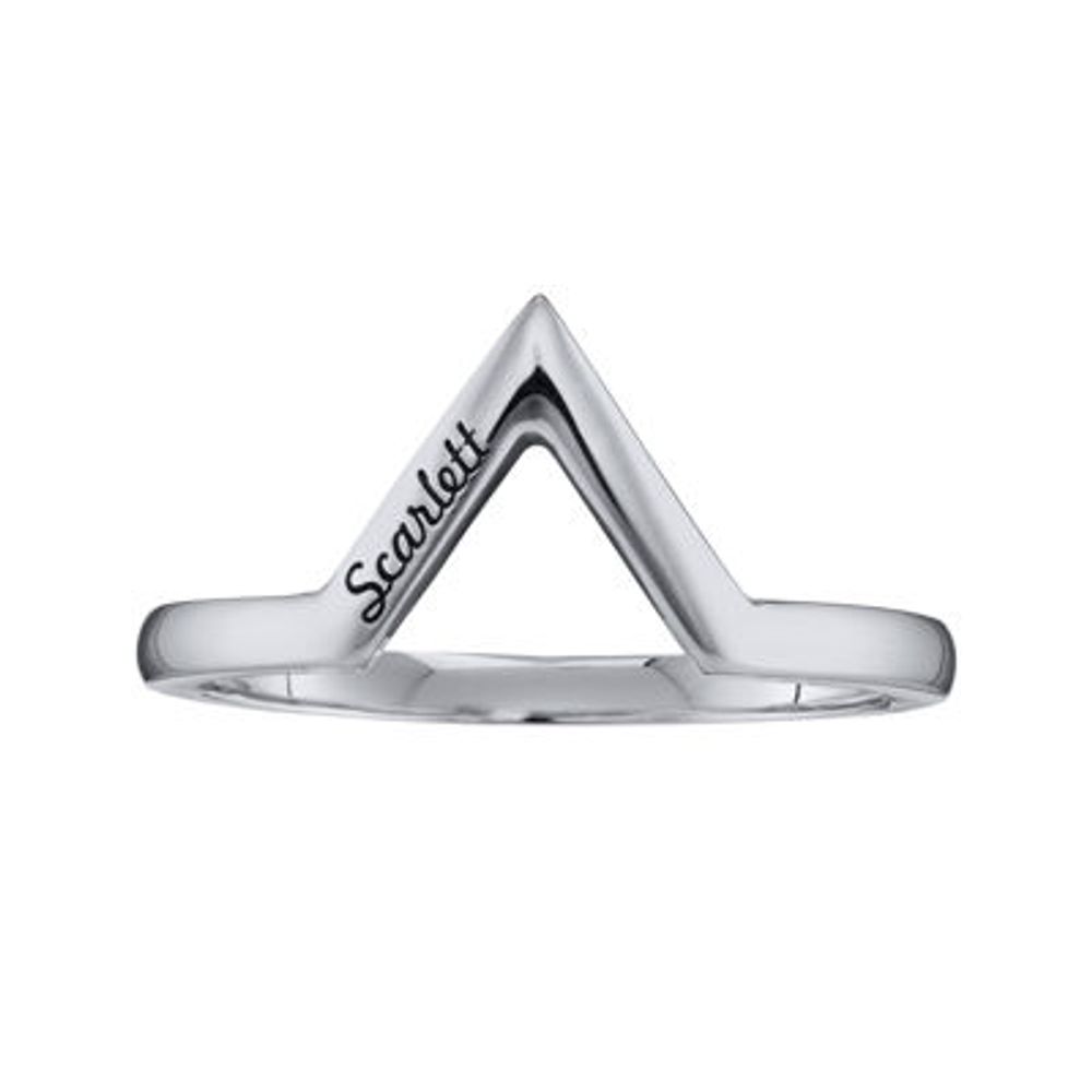 Personalized V-Shaped Ring