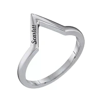 Personalized V-Shaped Ring