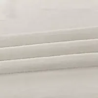 Exclusive Fabrics & Furnishing Faux Linen Rod Pocket Sheer Single Curtain Panels