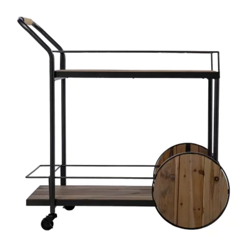 Fishrsey Kitchen Collection Wood-Top Serving Carts