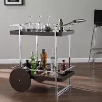 Combe Kitchen Collection Wood-Top Serving Cart