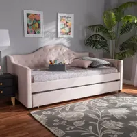 Perry Tufted Daybed with Trundle