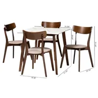 Reba Dining Room Collection 5-pc. Rectangular Set