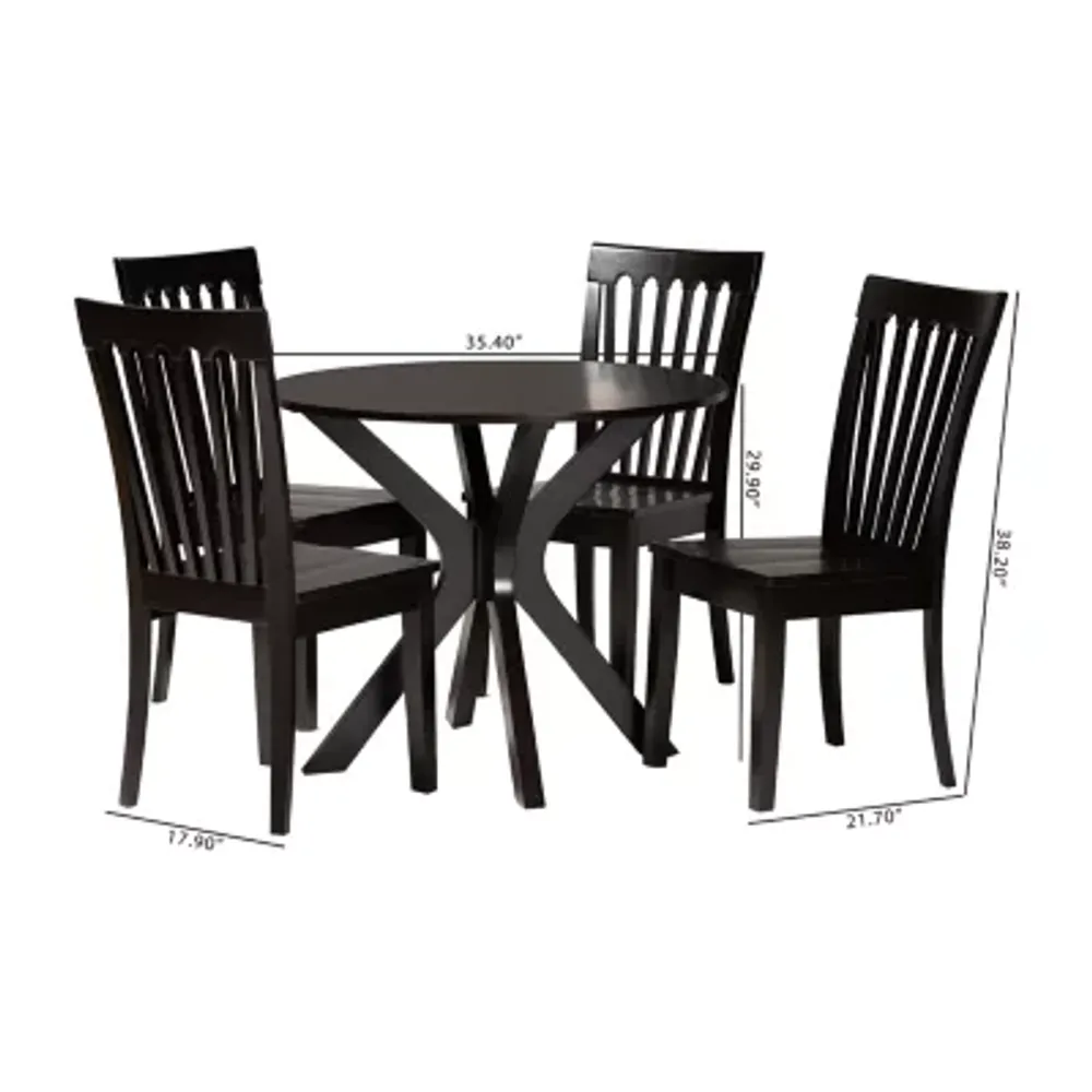 Zala Dining Room Collection 5-pc. Round Dining Set