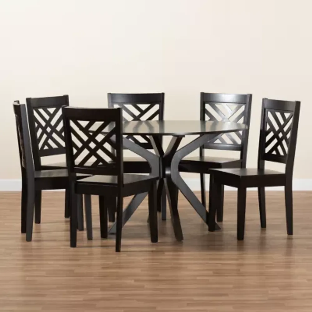 Ela Dining Room Collection 7-pc. Round Dining Set