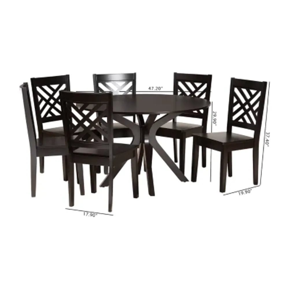 Ela Dining Room Collection 7-pc. Round Dining Set