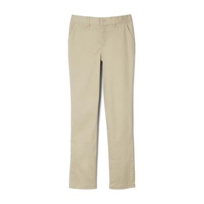 French Toast Little & Big Girls Adaptive High Rise Straight Flat Front Pant
