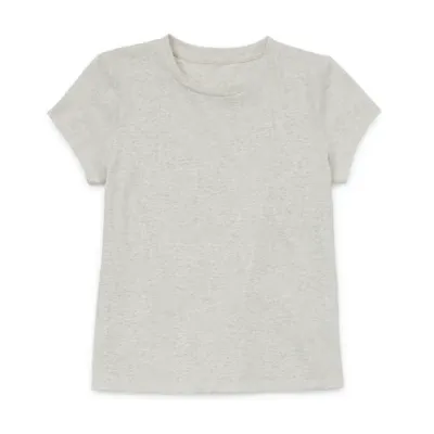 Thereabouts Little & Big Girls Round Neck Short Sleeve T-Shirt