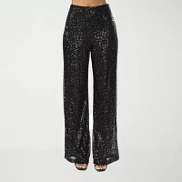 Premier Amour Sequin Womens Wide Leg Pull-On Pants