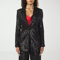 Premier Amour Sequin Womens Regular Fit Blazer