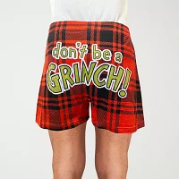 Plaid Grinch Boxer Mens Boxers