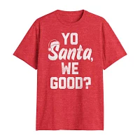 Mens Short Sleeve Santa Graphic T-Shirt