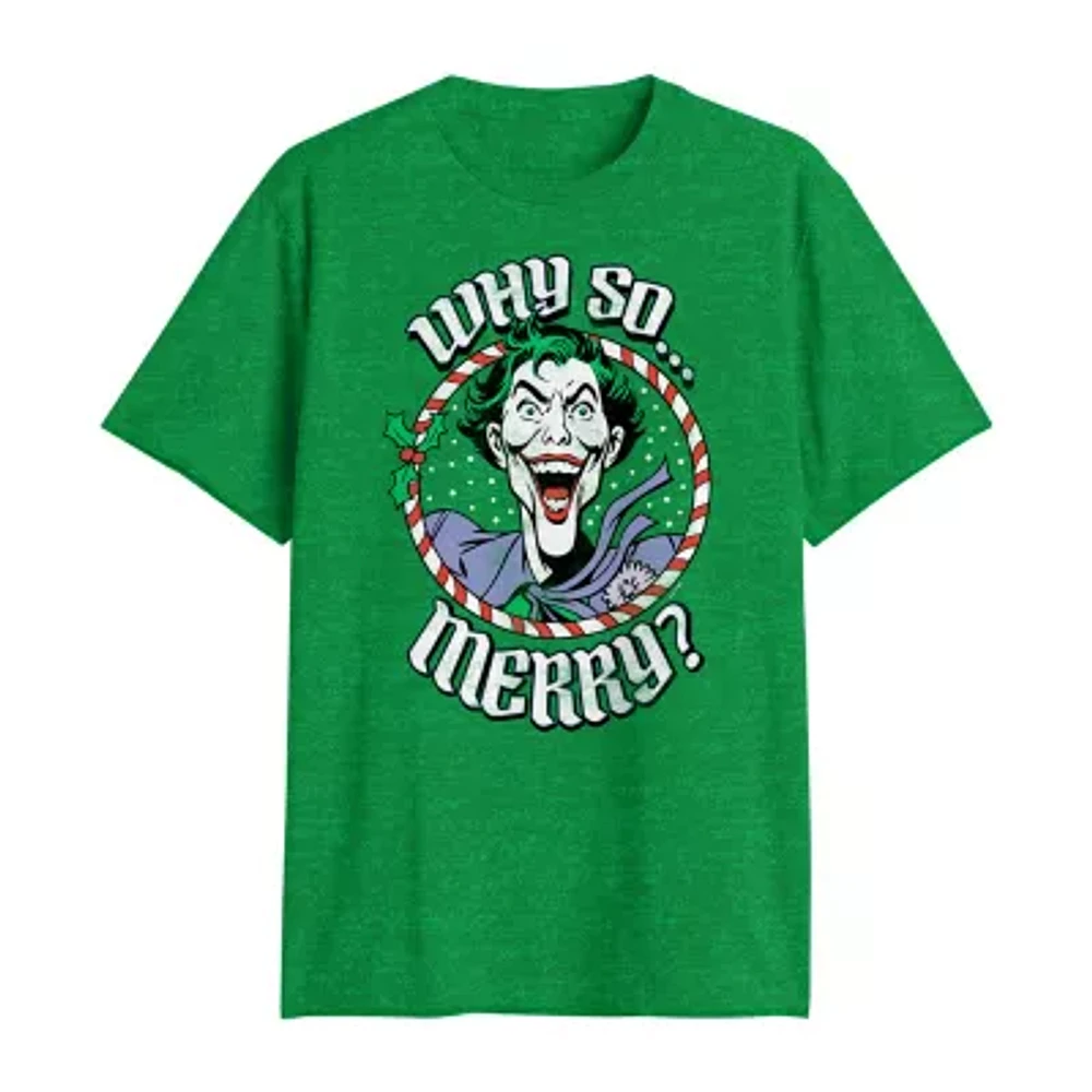 Mens Short Sleeve Joker Graphic T-Shirt