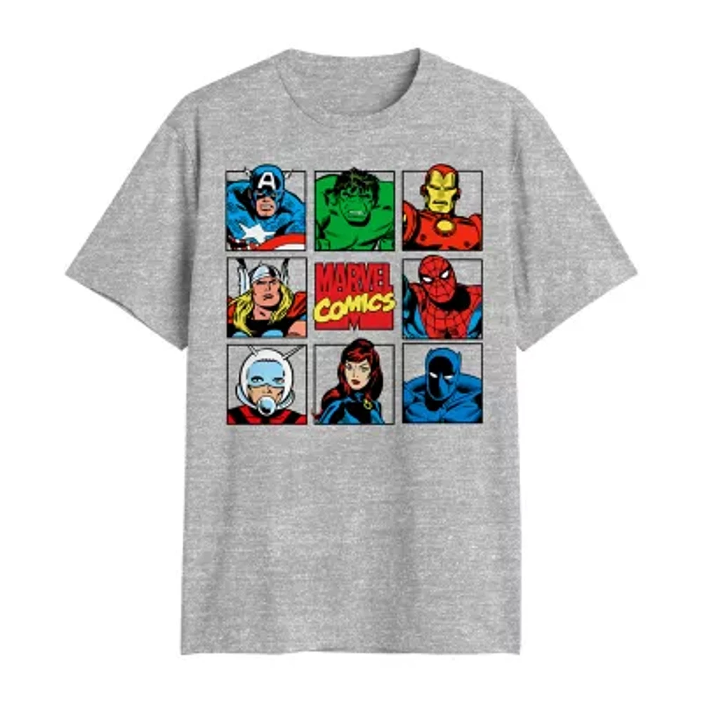 Mens Short Sleeve Marvel Graphic T-Shirt